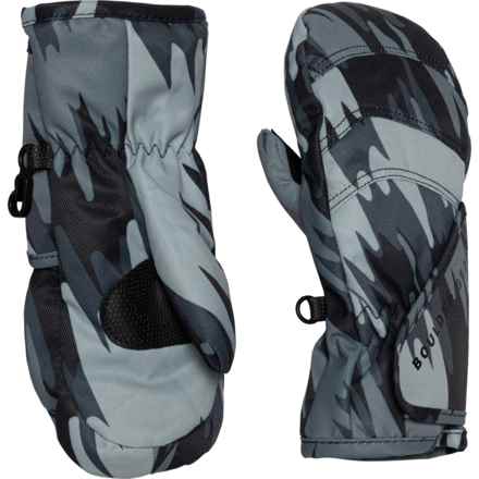 Boulder Gear Flurry Winter Mittens - Waterproof, Insulated (For Little Boys) in Gray Scribble