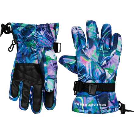 Boulder Gear Mogul II Ski Gloves - Waterproof, Insulated (For Big Girls) in Futurama