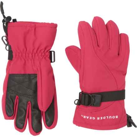 Boulder Gear Mogul II Ski Gloves - Waterproof, Insulated (For Big Girls) in Granita