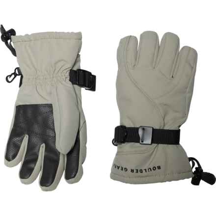 Boulder Gear Mogul II Ski Gloves - Waterproof, Insulated (For Kids) in Gravel