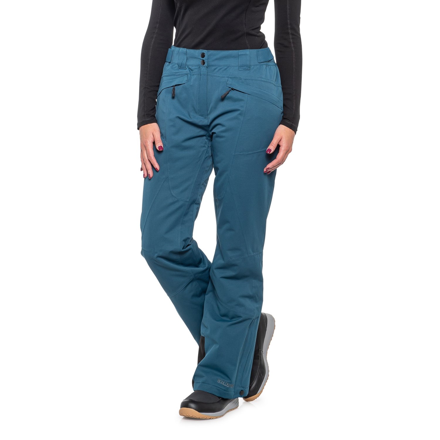 Kids Boys Youth Fleece Lined Windproof Waterproof Hiking Ski Snow Pants