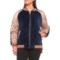 423GT_4 Boundless North Velour Varsity Bomber Jacket - Insulated (For Women)