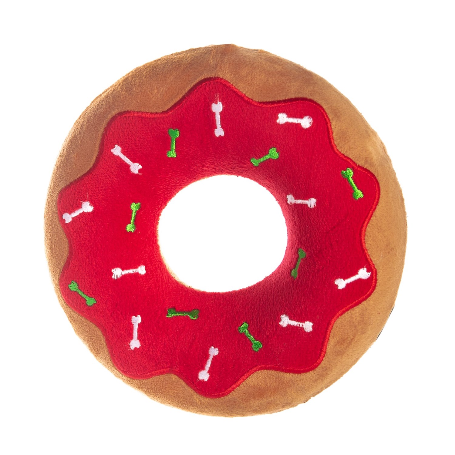 BowWow Pet Holiday Doggie Donut Dog Toy