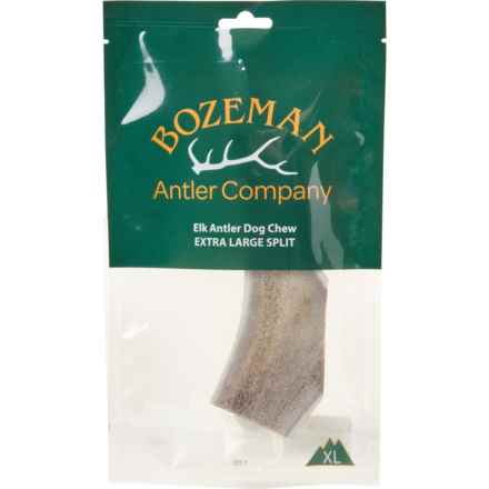 Bozeman Elk Antler Dog Chew Treat - Extra Large Jumbo Split in Multi