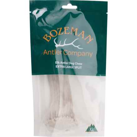 Bozeman Elk Antler Dog Chew Treat - Extra Large Jumbo Split in Multi