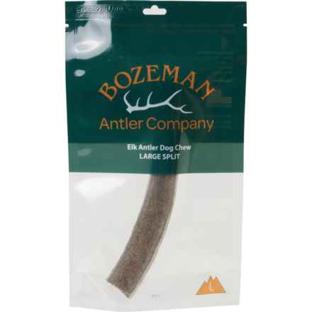 Bozeman Split Elk Antler Dog Chew - Large in Lite