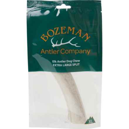Bozeman Split Elk Antler Dog Chew Treat - Extra-Large in Lite