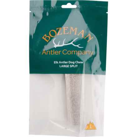 Bozeman Split Elk Antler Dog Chew Treat - Large in Elk Antler