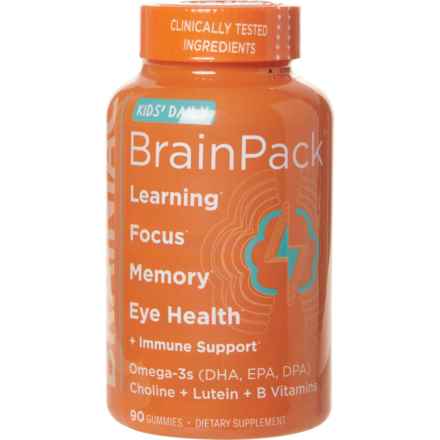 Brainiac Kids BrainPack Daily Gummy Vitamins - 90-Count in Multi