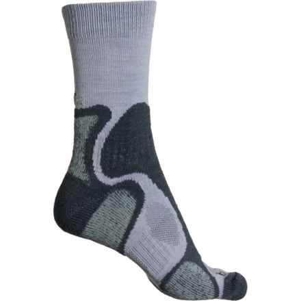 Bridgedale CoolFusion Trailblaze Socks - Crew (For Women) in 837 Grey/Jade