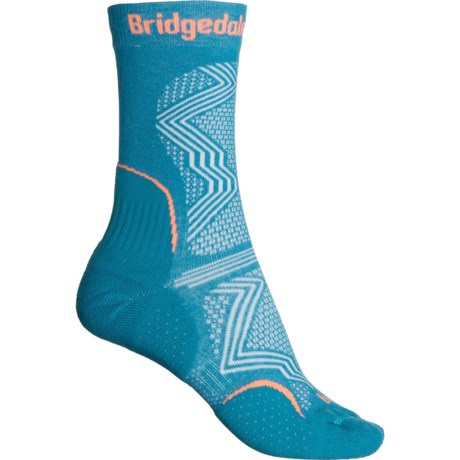 Bridgedale Hike Ultralight T2 CoolMax® Performance Boot Socks - Crew (For Women) in 259 Teal