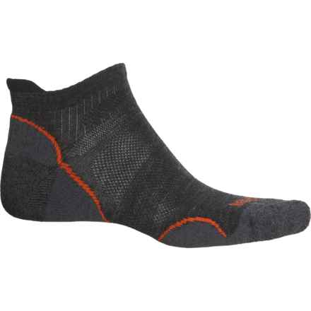 Bridgedale Hike Ultralight T2 Sock - Merino Wool, Below the Ankle (For Men and Women) in Anthracite/Orange