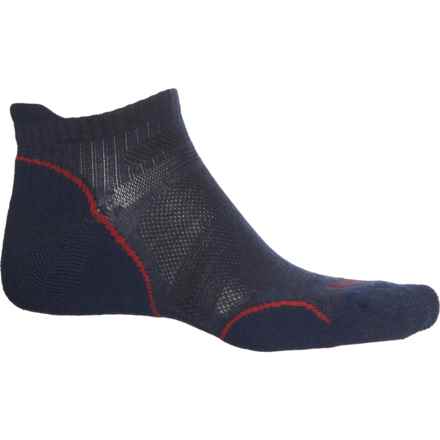 Bridgedale Hike Ultralight T2 Sock - Merino Wool, Below the Ankle (For Men and Women) in Navy/Red
