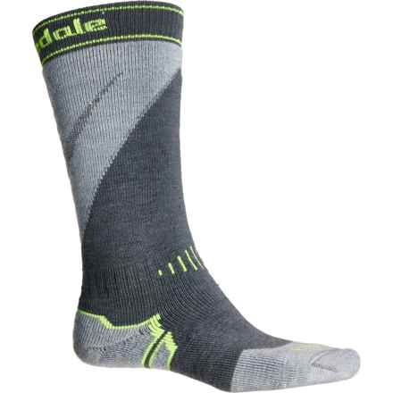 Bridgedale Midweight Plus Ski Socks - Merino Wool, Over the Calf (For Men) in 038 Gunmetal/Stone