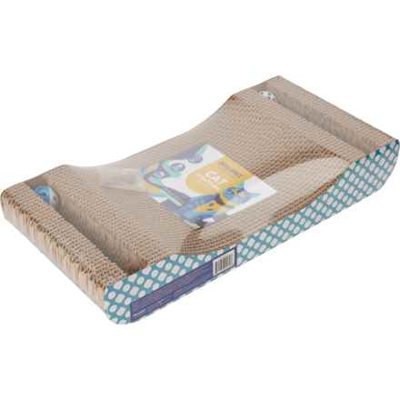 Brilliance Cuddler Cat Scratcher - 19.6x9.8x3” in Blue