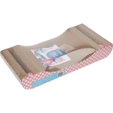 Brilliance Cuddler Cat Scratcher - 19.6x9.8x3” in Pink