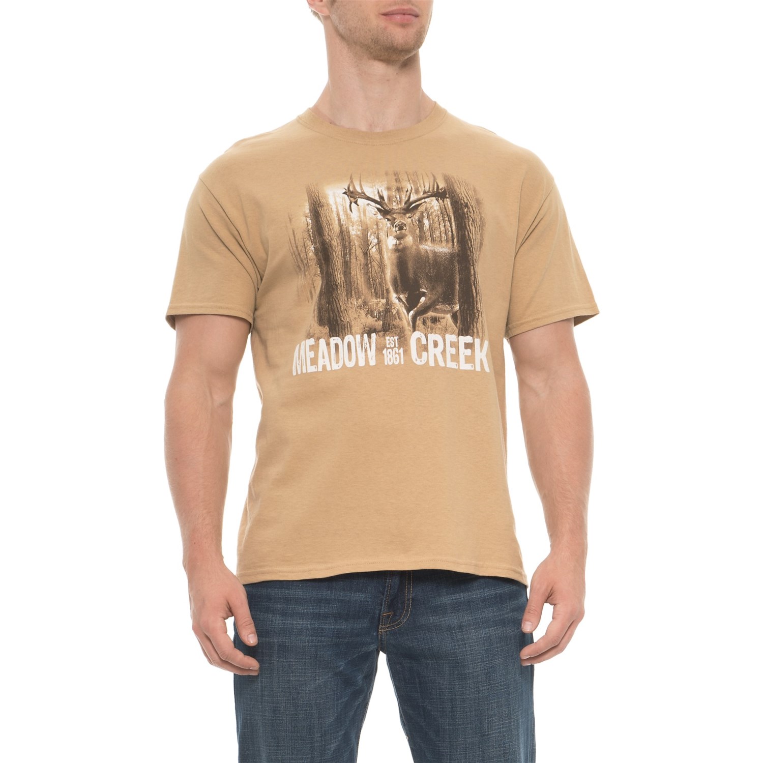 Brisco Apparel Co Deer TShirt Short Sleeve (For Men)