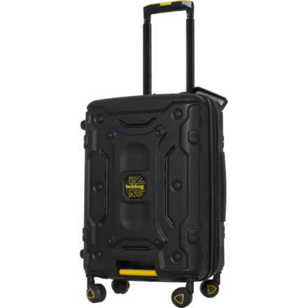 BritBag 19” TBC Collection Carry-On Suitcase - Hardside, Expandable, Black-Incaberry in Black/Incaberry