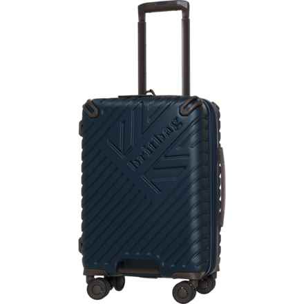 BritBag 21” Glentress Carry-On Spinner Suitcase - Hardside, Expandable, Blueberry in Blueberry