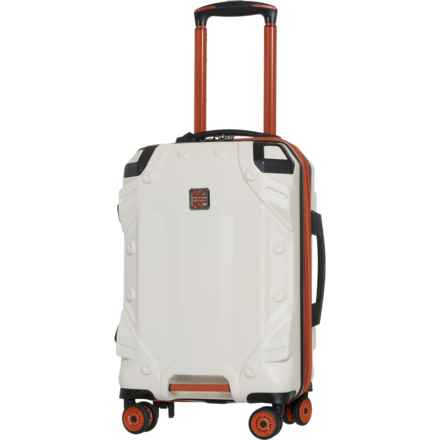 BritBag 21” Himalayas Spinner Carry-On Suitcase - Hardside, Expandable, Jet Stream-Rust Trim in Jet Stream/Rust Trim