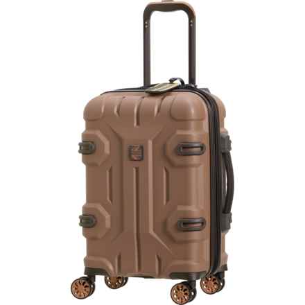 BritBag 21” Shielding Carry-On Spinner Suitcase - Hardside, Expandable, Brownie in Brownie