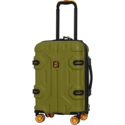 BritBag 21” Shielding Carry-On Spinner Suitcase - Hardside, Expandable, Crushed Avacado in Crushed Avacado
