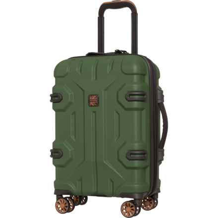BritBag 21" Shielding Carry-On Spinner Suitcase - Hardside, Expandable, Cypress-Khaki in Cypress/Khaki