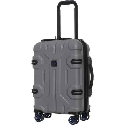 BritBag 21” Shielding Spinner Carry-On Suitcase - Hardside, Expandable, Storm Front in Storm Front