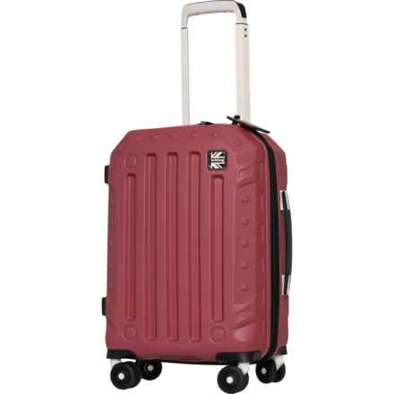 BritBag 21.9” Gannett Spinner Carry-On Suitcase - Hardside, Expandable, Rosewood in Rosewood