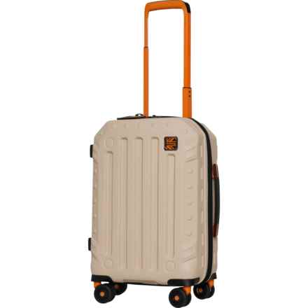 BritBag 21.9” Gannett Spinner Carry-On Suitcase - Hardside, Expandable, Shifting Sand in Shifting Sand