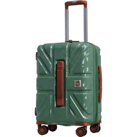 BritBag 21.9” Okavango Spinner Carry-On Suitcase - Hardside, Expandable, Green Tea in Green Tea