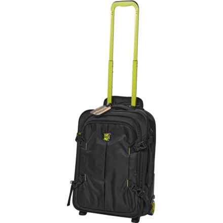 BritBag 22” Eco-Hike Rolling Carry-On Suitcase - Softside, Black in Black