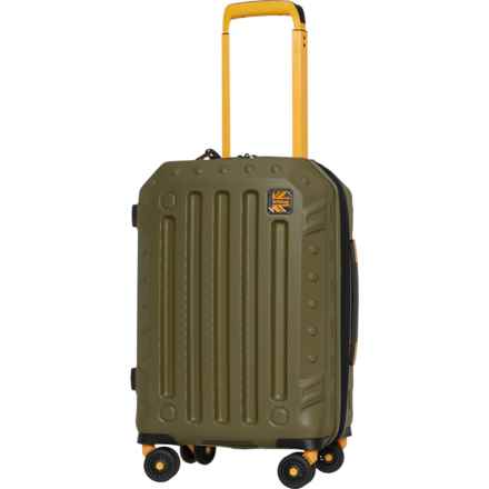BritBag 22” Gannett Spinner Carry-On Suitcase - Hardside, Expandable, Dark Olive in Dark Olive