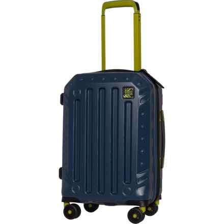BritBag 22” Gannett Spinner Carry-On Suitcase - Hardside, Expandable, Navy Blazer-Lima Highlight in Navy Blazer/Lima Highlight