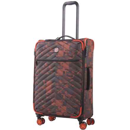 BritBag 25.4” Eluder Spinner Suitcase - Softside, Expandable, Orange Camo in Orange Camo