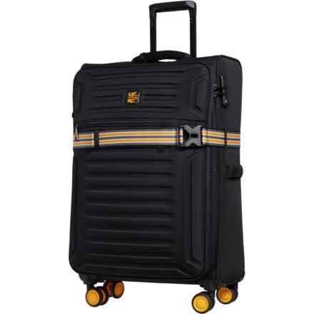 BritBag 27” Azerley Spinner Suitcase - Softside, Expandable, Black in Black