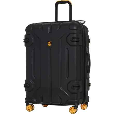 BritBag 27” Shielding Spinner Suitcase - Hardside, Expandable, Black in Black