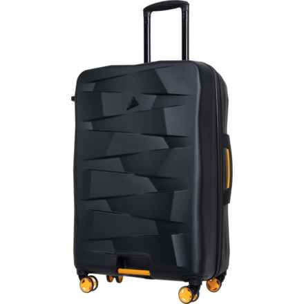 BritBag 27.4” Elevate Spinner Suitcase - Hardside, Expandable, Black in Black