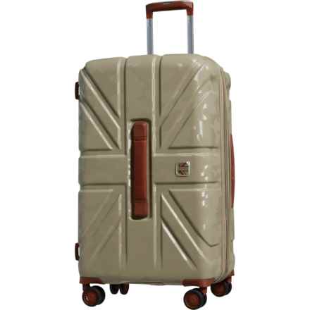 BritBag 27.9” Okavango Spinner Suitcase - Hardside, Expandable, Beige Cement in Beige Cement