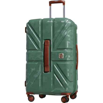 BritBag 27.9” Okavango Spinner Suitcase - Hardside, Expandable, Green Tea in Green Tea