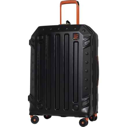 BritBag 28” Gannett Spinner Suitcase - Hardside, Expandable, Black-Orange Highlights in Black/Orange