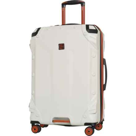 BritBag 28” Himalayas Spinner Suitcase - Hardside, Expandable, Jet Stream-Rust Trim in Jet Stream/Rust Trim