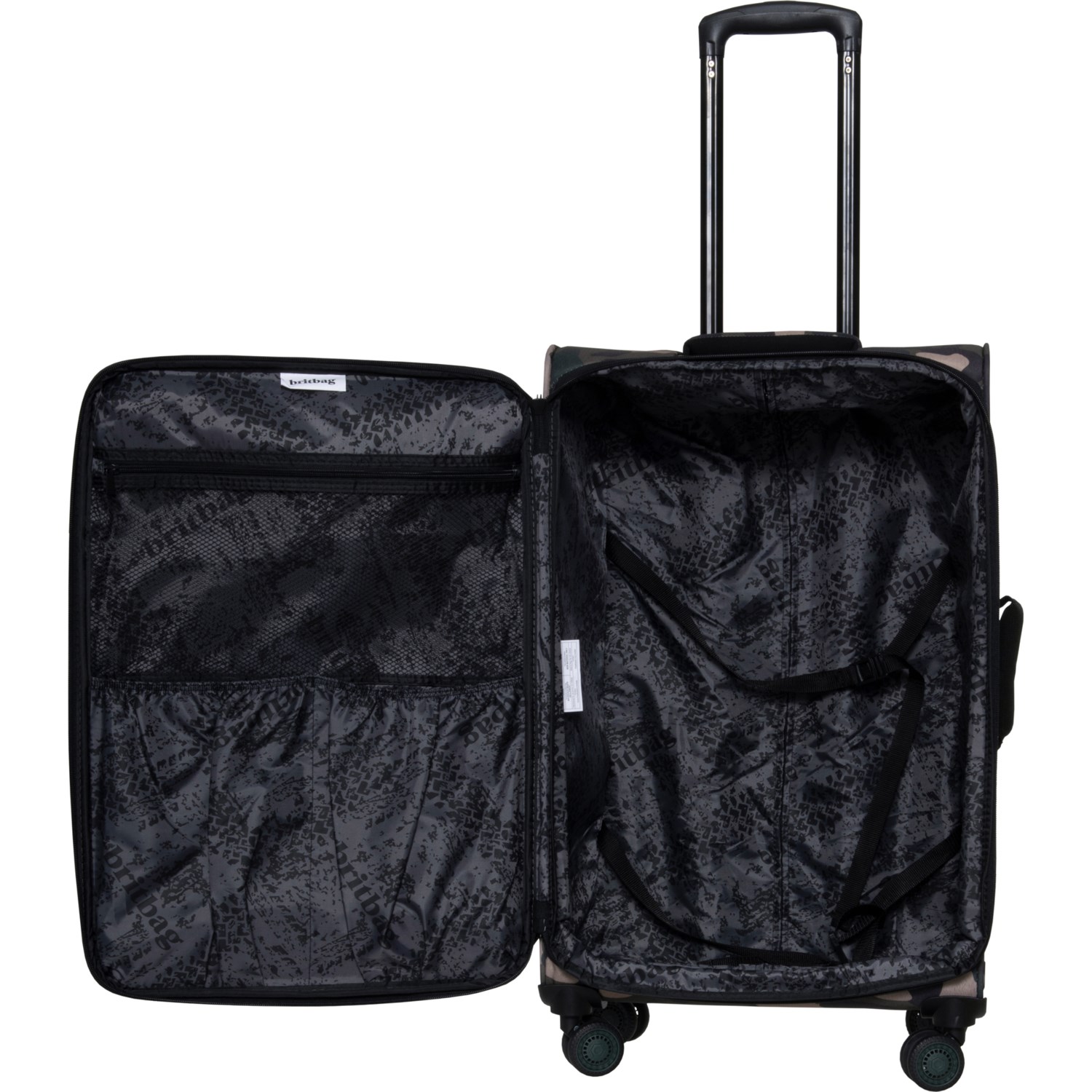 BritBag 28.1” Aberdare Spinner Suitcase - Softside, Expandable, Dark ...