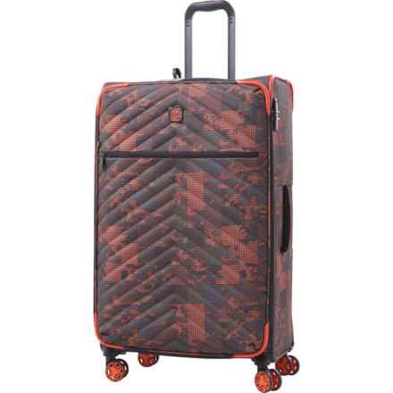 BritBag 29.3” Eluder Spinner Suitcase - Softside, Expandable, Orange Camo in Orange Camo