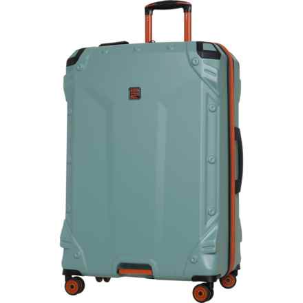 BritBag 31” Himalayas Spinner Suitcase - Hardside, Expandable, Iceberg Green-Apricot Orange in Iceberg Green/Apricot Orange