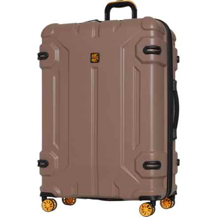 BritBag 31.3" Shielding Spinner Suitcase - Hardside, Expandable, Brownie-Cadmium Yellow in Brownie/Cadmium Yellow