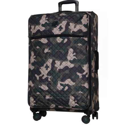 BritBag 31.7” Aberdare Spinner Suitcase - Softside, Expandable, Dark Brown Camo in Dark Brown Camo