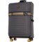 BritBag 32” Azerley Spinner Suitcase - Softside, Expandable, Charcoal Grey in Charcoal Grey