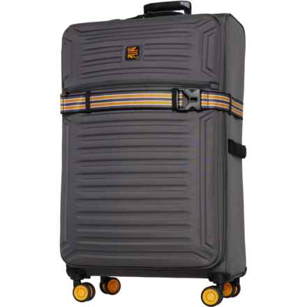 BritBag 32” Azerley Spinner Suitcase - Softside, Expandable, Charcoal Grey in Charcoal Grey