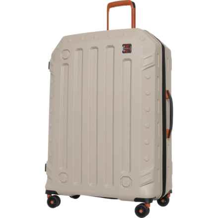 BritBag 32” Gannett Spinner Suitcase - Hardside, Expandable, Cobblestone-Rust Highlights in Cobblestone/Rust Highlights